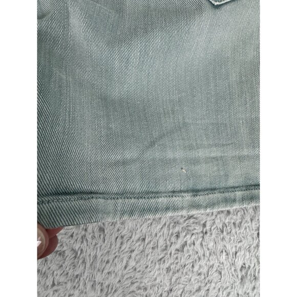 True Religion Womens Green Denim Shorts Sz 26 Cotton/Elastane NWT Made in Italy - Picture 13 of 16